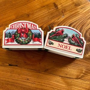 Vintage Christmas Candlestick Holders